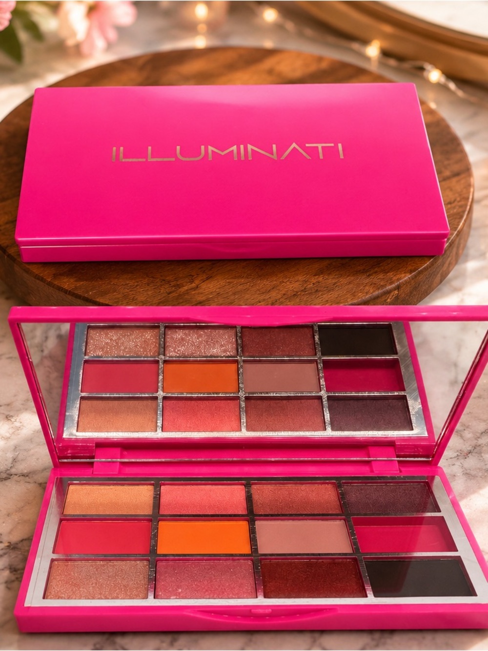 ILLUMINATI Hot Pink Eyeshadow Palette – Vibrant Pink Shades